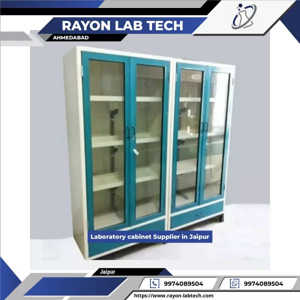 Sturdy Laboratory Cabinet With Lockable Doors Designed For Chemical Storage