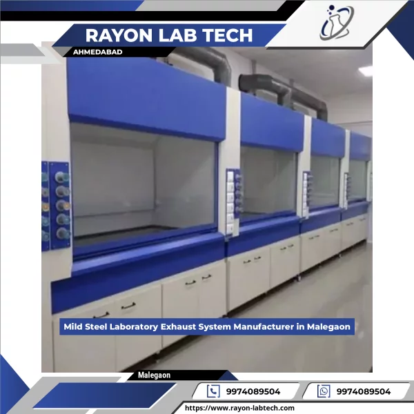 Mild Steel Laboratory Exhaust System Installed Inside A Laboratory Environment Showing Ductwork And Ventilation Units
