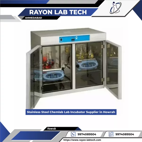 Stainless Steel Laboratory Incubator Used For Chemical Testing In A Research Lab