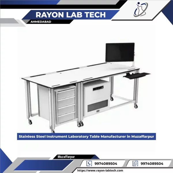 Stainless Steel Instrument Laboratory Table With Ergonomic Design Suitable For Scientific Equipment Setup