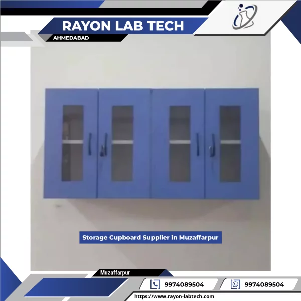 Laboratory Storage Cupboard With Steel Frame And Locking Doors
