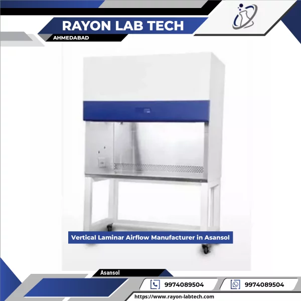 Vertical Laminar Airflow Unit Installed In Laboratory Workspace