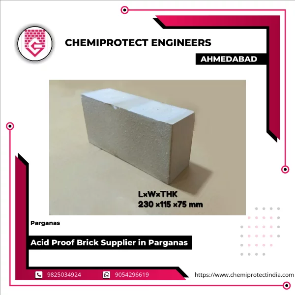 Stack Of Acid Resistant Bricks Used For Industrial Lining