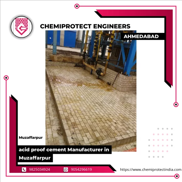 Close-up View Of Acid Resistant Cement Surface Showing Textured Finish