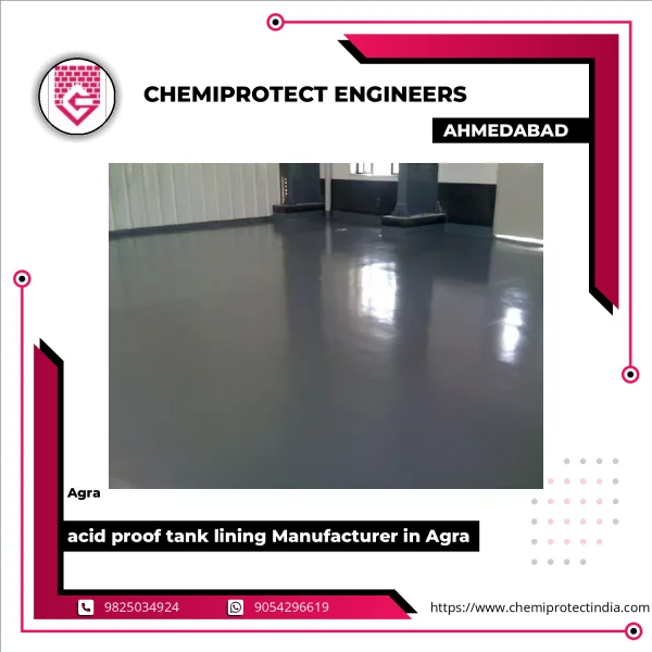 Industrial Acid Proof Tank Lined Interior Showing Protective Coating