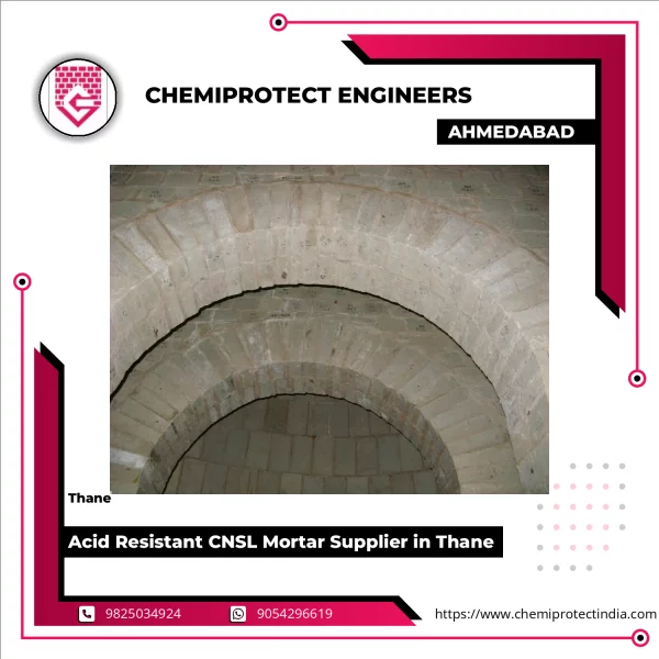 Close-up View Of Acid Resistant CNSL Mortar Being Applied On An Industrial Concrete Surface