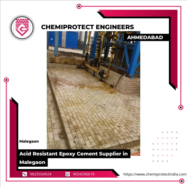 Acid Resistant Epoxy Cement Applied On Industrial Surface