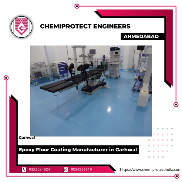 Industrial Epoxy Floor Coating Applied In A Manufacturing Plant