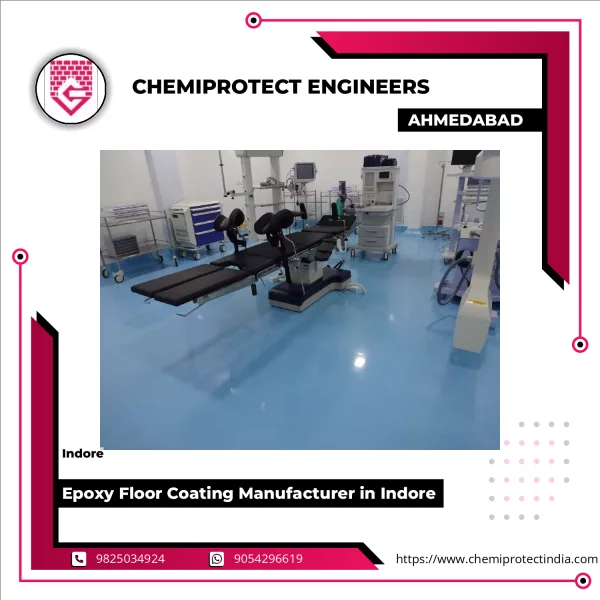 Industrial Floor Coated With Durable Epoxy Coating Showing Smooth Finish