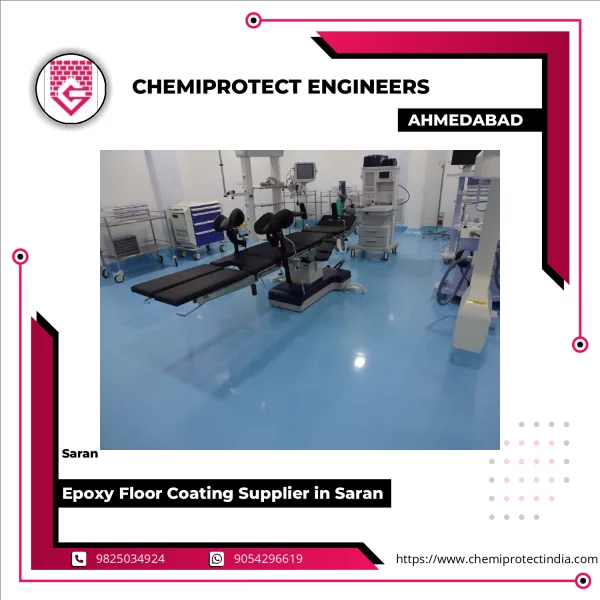 Industrial Epoxy Floor Coating Applied On Concrete Surface