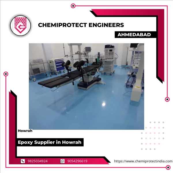 Industrial Floor Coated With Durable Epoxy Lining