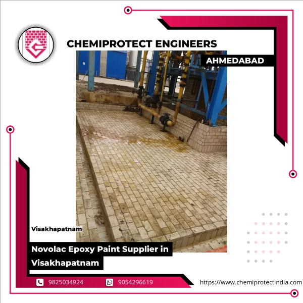 Novolac Epoxy Paint Application On Industrial Steel Surface