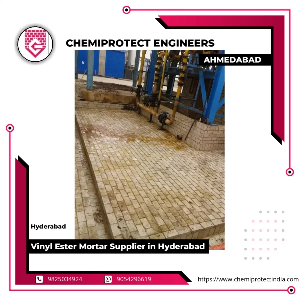 Close-up View Of Vinyl Ester Mortar Being Applied To A Concrete Surface