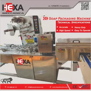 Hexa Meccanica Is Manufacturer Of Dettol Type Soap Packaging Machine Near Dubai Dubai UAE.