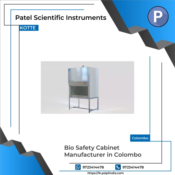 Bio Safety Cabinet With Transparent Front Panel Showing Controlled Airflow System