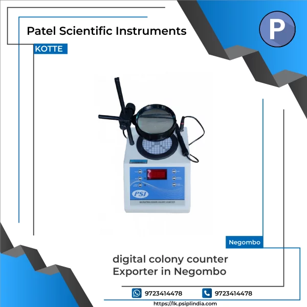 Digital Colony Counter Showing Microbial Colony Counts On Screen