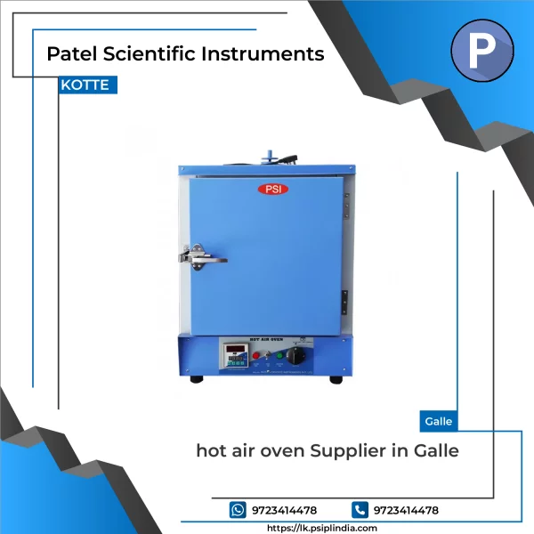 Hot Air Oven Showing Digital Controls And Stainless Steel Interior