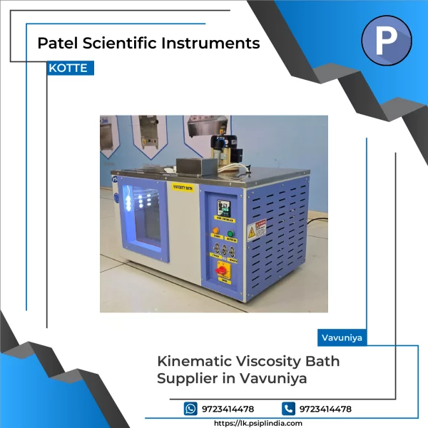 Kinematic Viscosity Bath Showing Water Tank And Control Panel