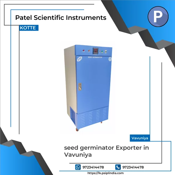 Seed Germinator Device Showing Digital Control Panel Used For Laboratory Seed Testing