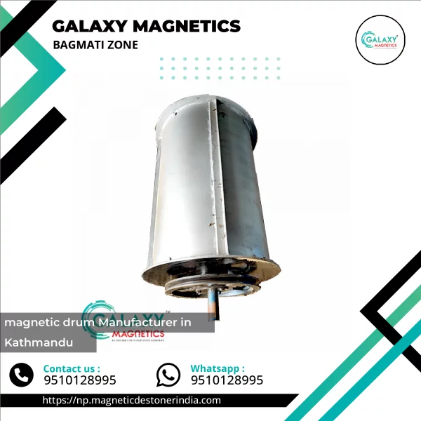 Industrial Magnetic Drum Separator Used In Bulk Material Processing