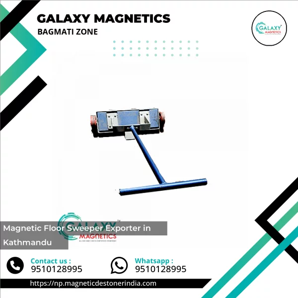 Magnetic Floor Sweeper In Industrial Setting