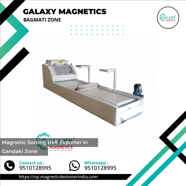Industrial Magnetic Sorting Belt Removing Ferrous Impurities