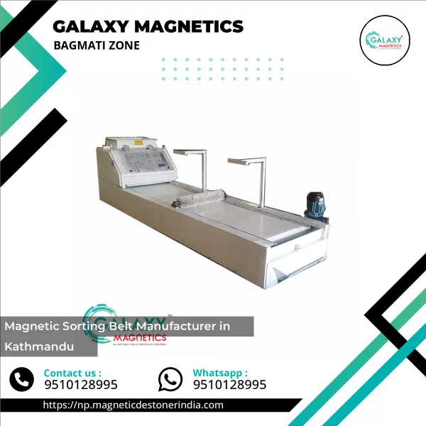 Industrial Magnetic Sorting Belt On Conveyor System