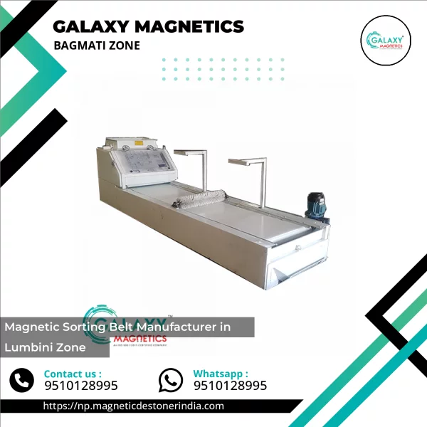 Industrial Magnetic Sorting Belt Used For Removing Iron Particles From Bulk Materials