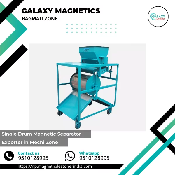 Single Drum Magnetic Separator Machine Used For Industrial Material Cleaning