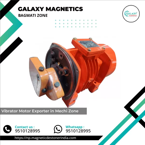 Close-up Of A Heavy-duty Industrial Vibrator Motor Used For Material Handling Applications