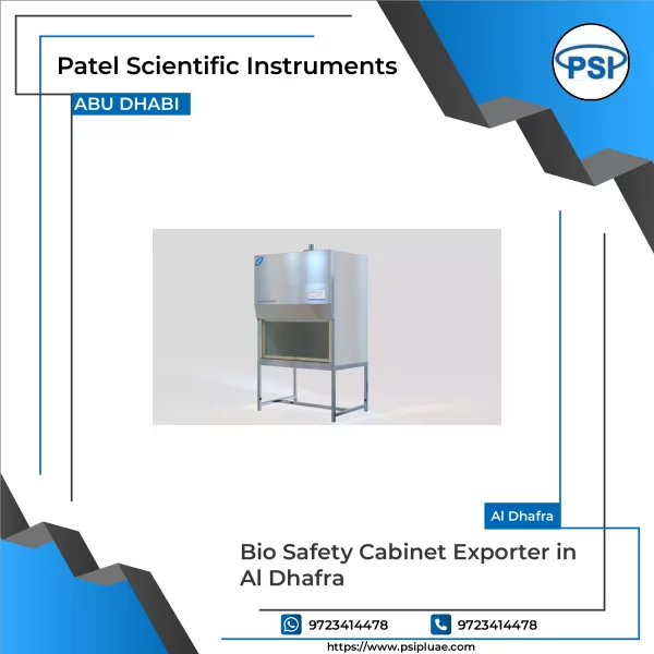 Bio Safety Cabinet With Glass Shield Used In Laboratory