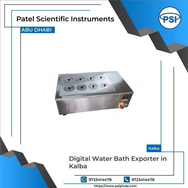 Digital Water Bath Laboratory Instrument Showing Temperature Display And Sample Containers