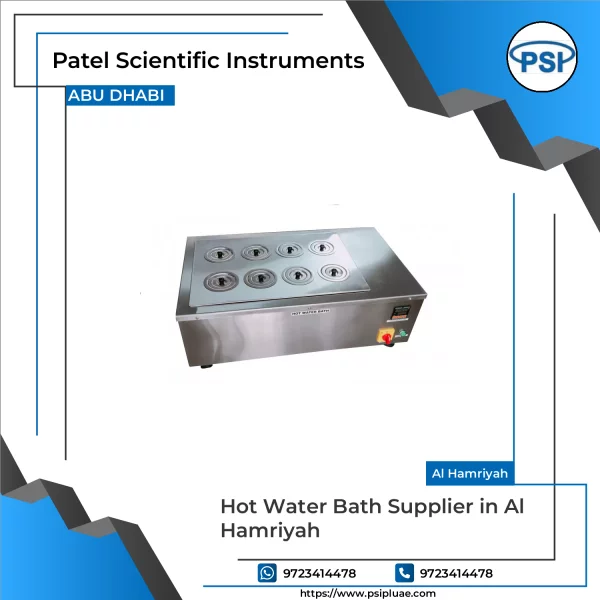 Hot Water Bath Laboratory Equipment Showing Temperature Controls