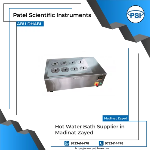 Hot Water Bath Unit Showing Digital Temperature Control Panel And Stainless Steel Tank