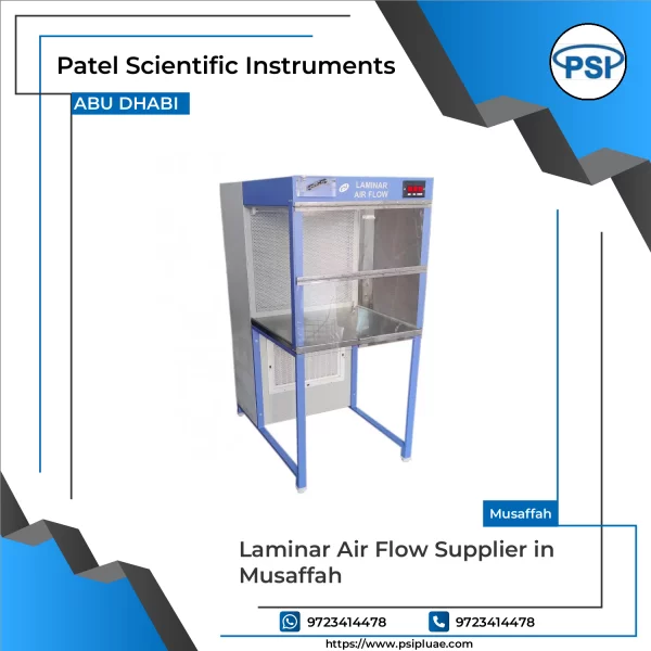 Laminar Air Flow Unit Showing Stainless Steel Construction And HEPA Filter Panel