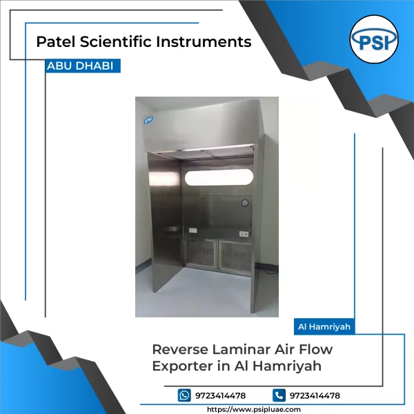 Reverse Laminar Air Flow Unit Showing Upward Airflow Design In Laboratory Setup