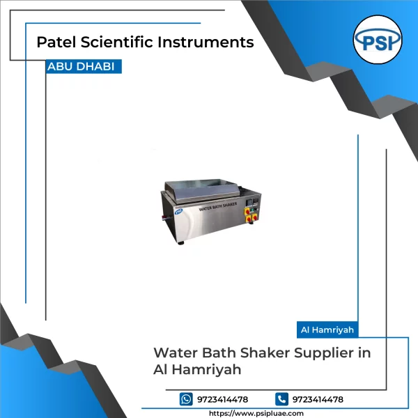 Water Bath Shaker Machine With Digital Control Panel In Laboratory Setup