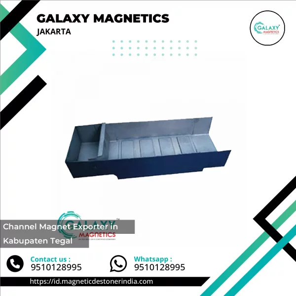 Channel Magnet Installed In Industrial Chute For Metal Separation