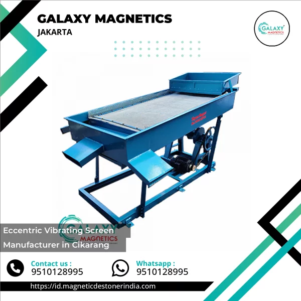 Eccentric Vibrating Screen Working In Industrial Environment