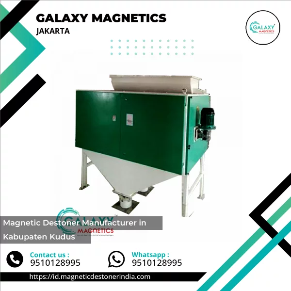 Industrial Magnetic Destoner Machine Separating Stones From Bulk Material