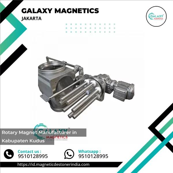 Rotary Magnet Installed On Conveyor System Removing Metal Contaminants