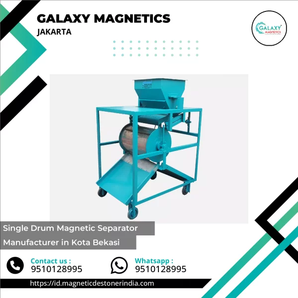 Single Drum Magnetic Separator Used In Industrial Material Processing