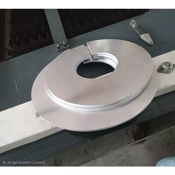 Aluminum Sheet Metal Undergoing Laser Cutting Process