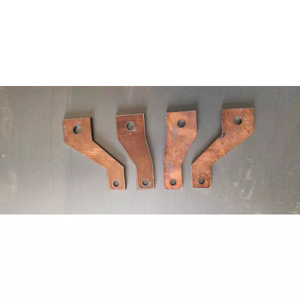 Copper Sheet Metal Laser Cutting Process Showing Precise Beam On Material