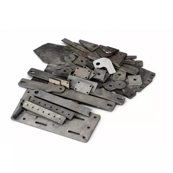 Mild Steel Sheet Metal Being Laser Cut By CNC Machine
