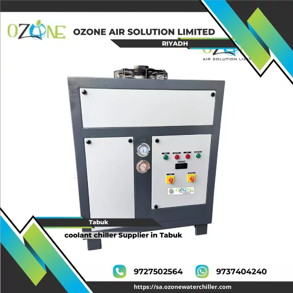 Coolant Chiller System Installed For Industrial Cooling