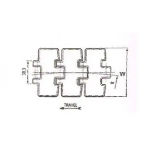 S.S. 304 Sideflexing Chain With Tab