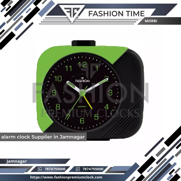 Durable Alarm Clock With Clear Display And Loud Buzzer On Wooden Table