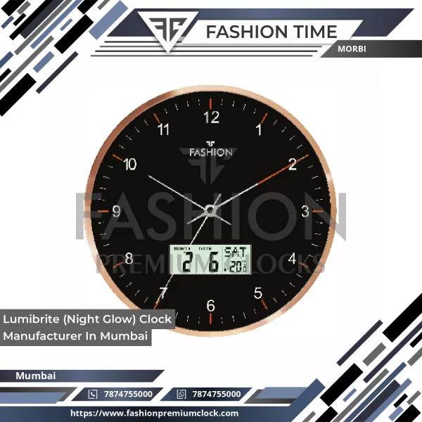 Lumibrite (Night Glow) Clock Manufacturer In Mumbai