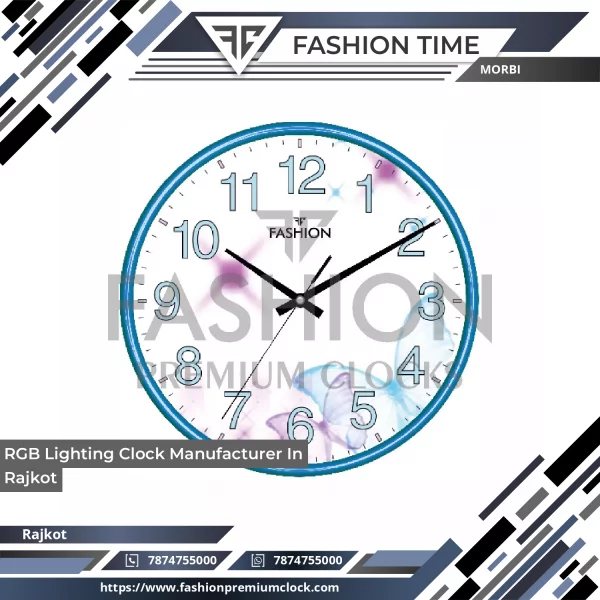 RGB Lighting Clock Manufacturer In Rajkot
